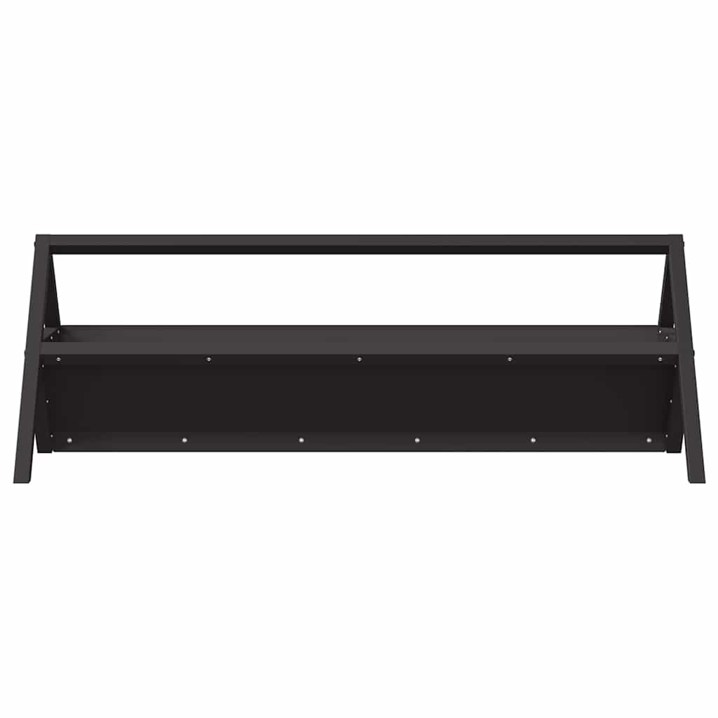 vidaXL Trough d'alimentation pour le bétail Noir 111 x 76 x 38 cm - Image 5