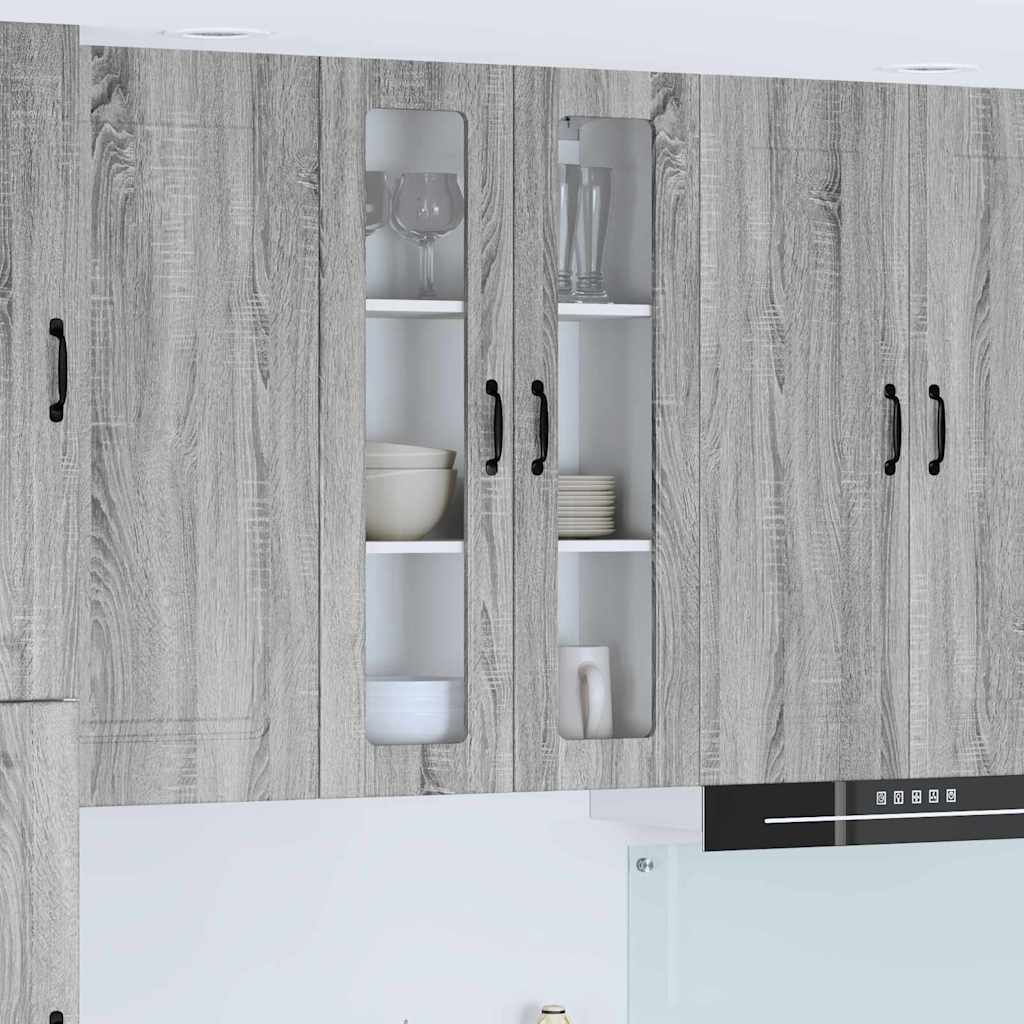 vidaXL Küchenwandschrank Graues Sonoma 60 x 31 x 100 cm Holzwerkstoff