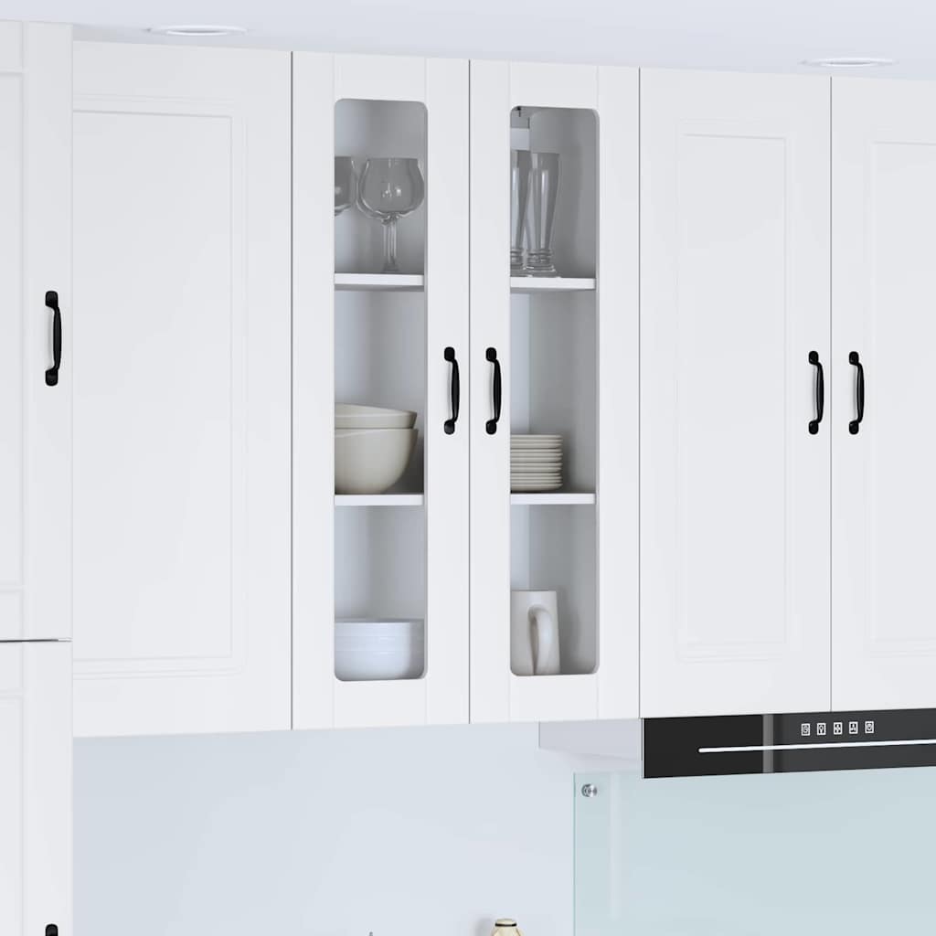 vidaXL Küchenwandschrank mit Regal Weiß 60 x 31 x 100 cm Holzwerkstoff