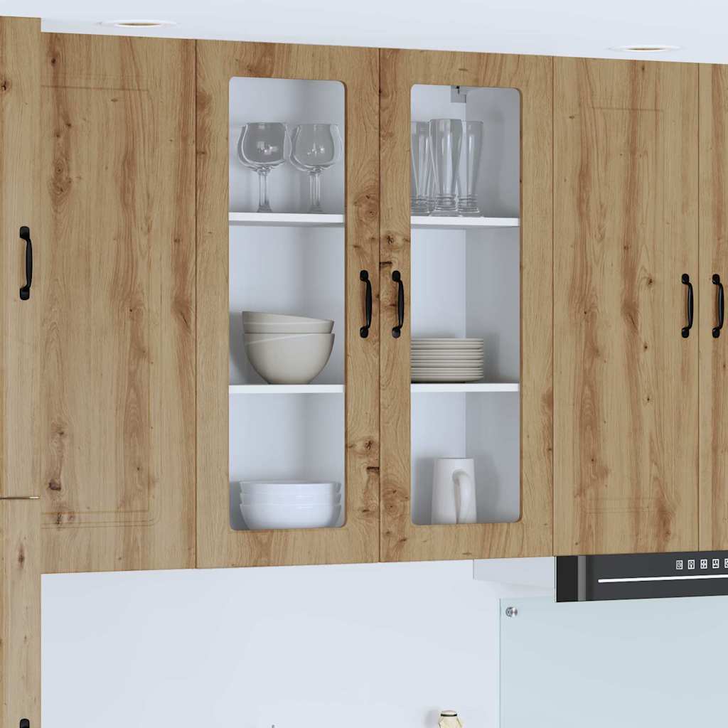 vidaXL Küchenwandschrank Artisan-Eiche 80 x 31 x 100 cm Holzwerkstoff