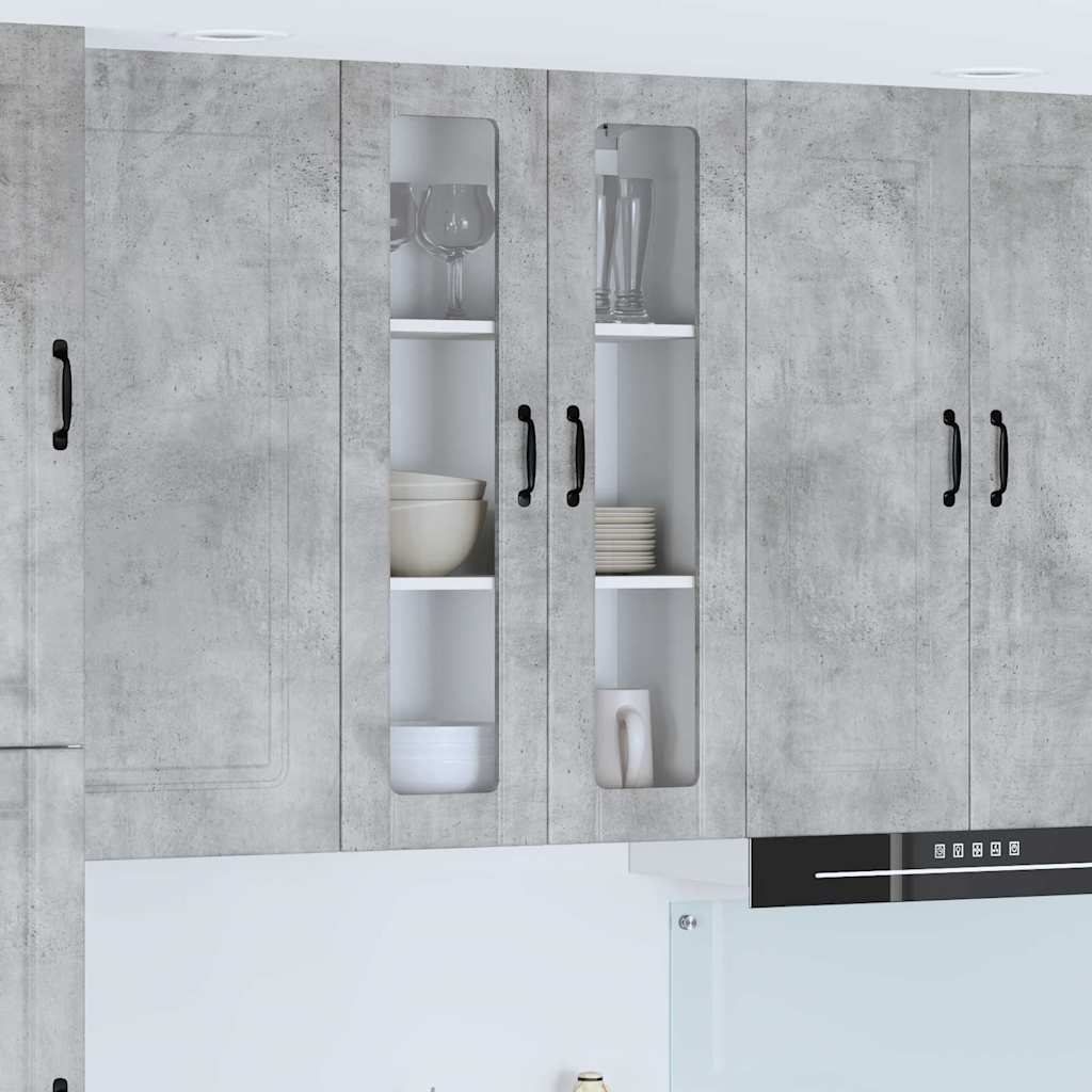 vidaXL Küchenwandschrank Beton Grau 60 x 31 x 100 cm Holzwerkstoff