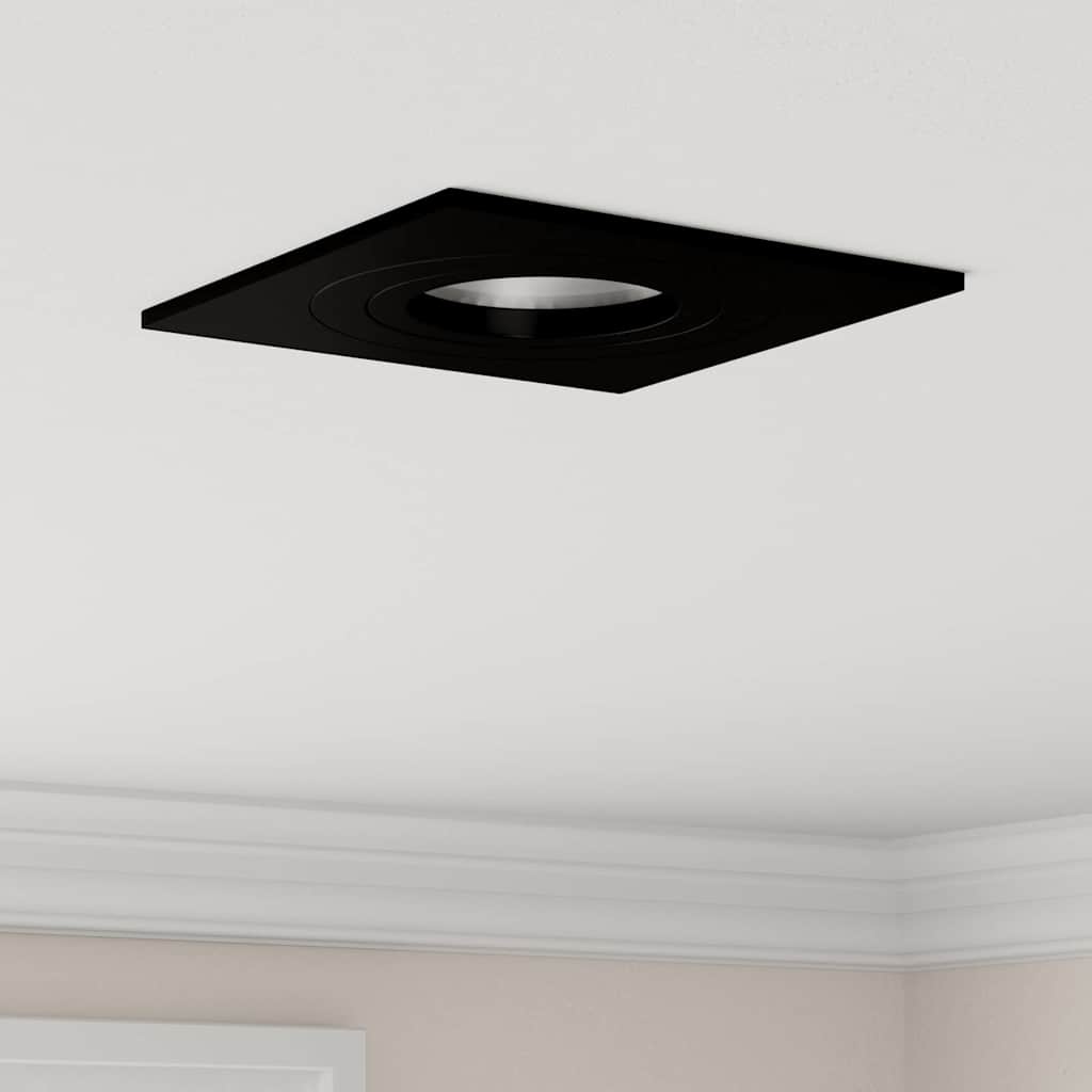 vidaXL Spotlights mit Strahlern 24 pcs Schwarz 9 x 9 x cm Aluminium