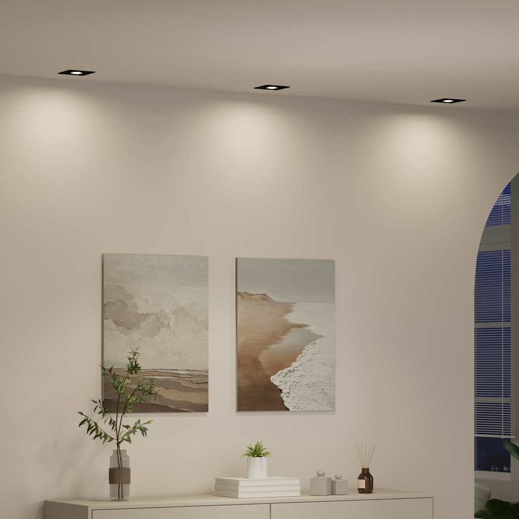 vidaXL Spotlights mit Strahlern 24 pcs Schwarz 9 x 9 x cm Aluminium - Image 5