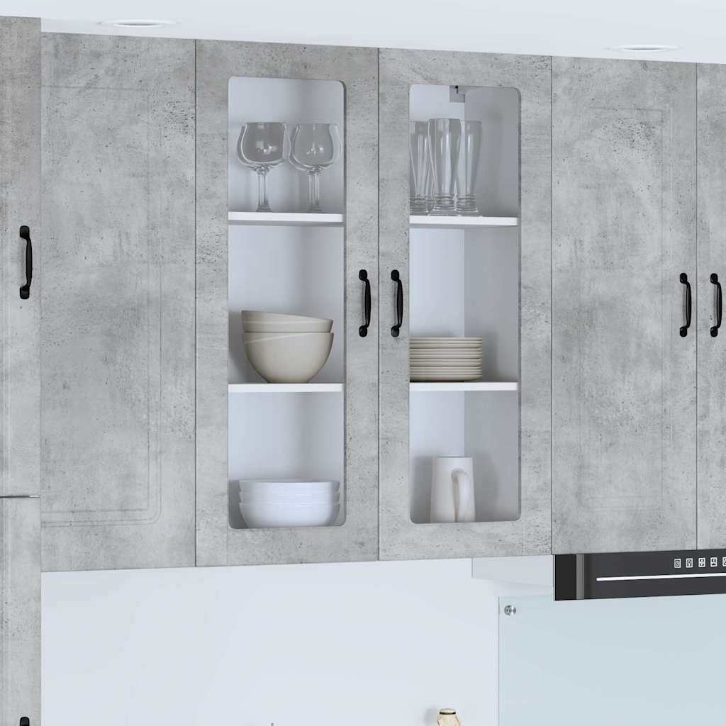 vidaXL Küchenwandschrank Beton Grau 80 x 31 x 100 cm Holzwerkstoff
