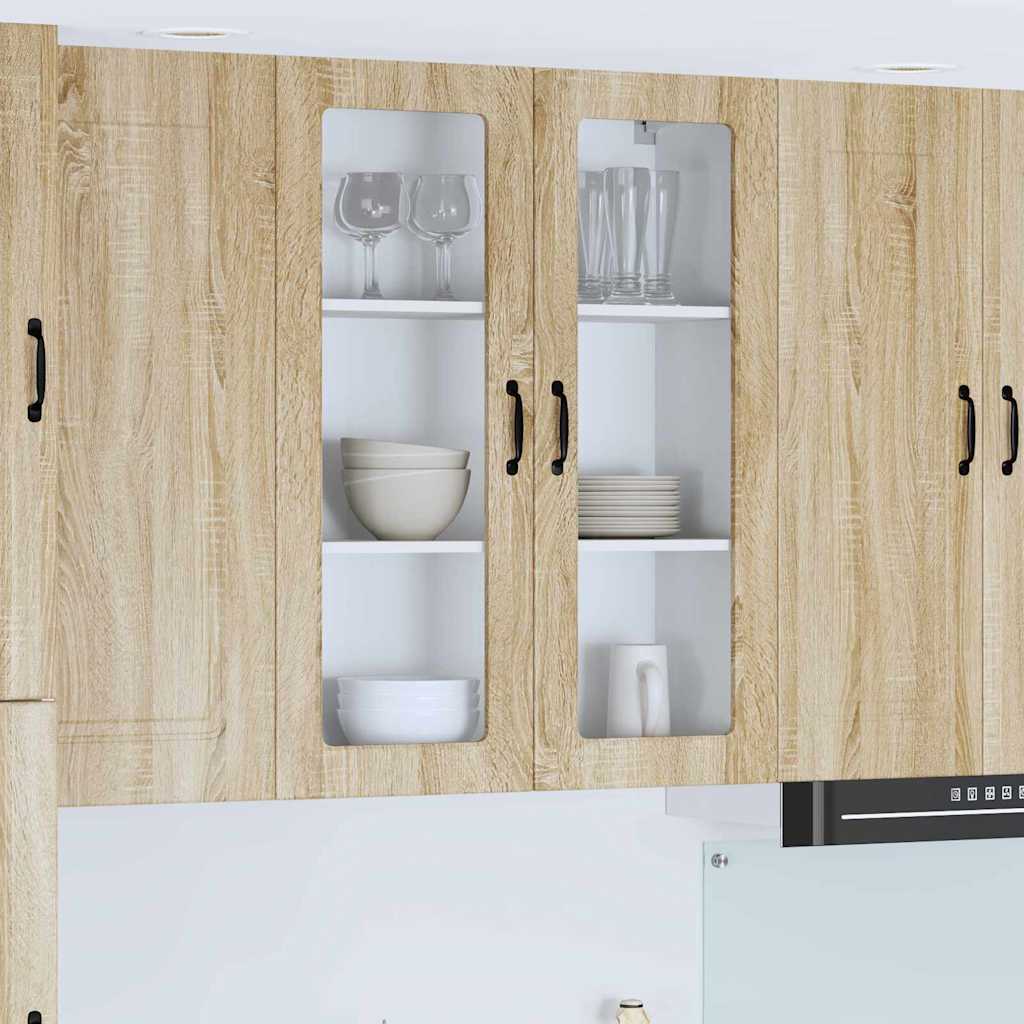 vidaXL Küchenwandschrank Sonoma-Eiche 80 x 31 x 100 cm Holzwerkstoff