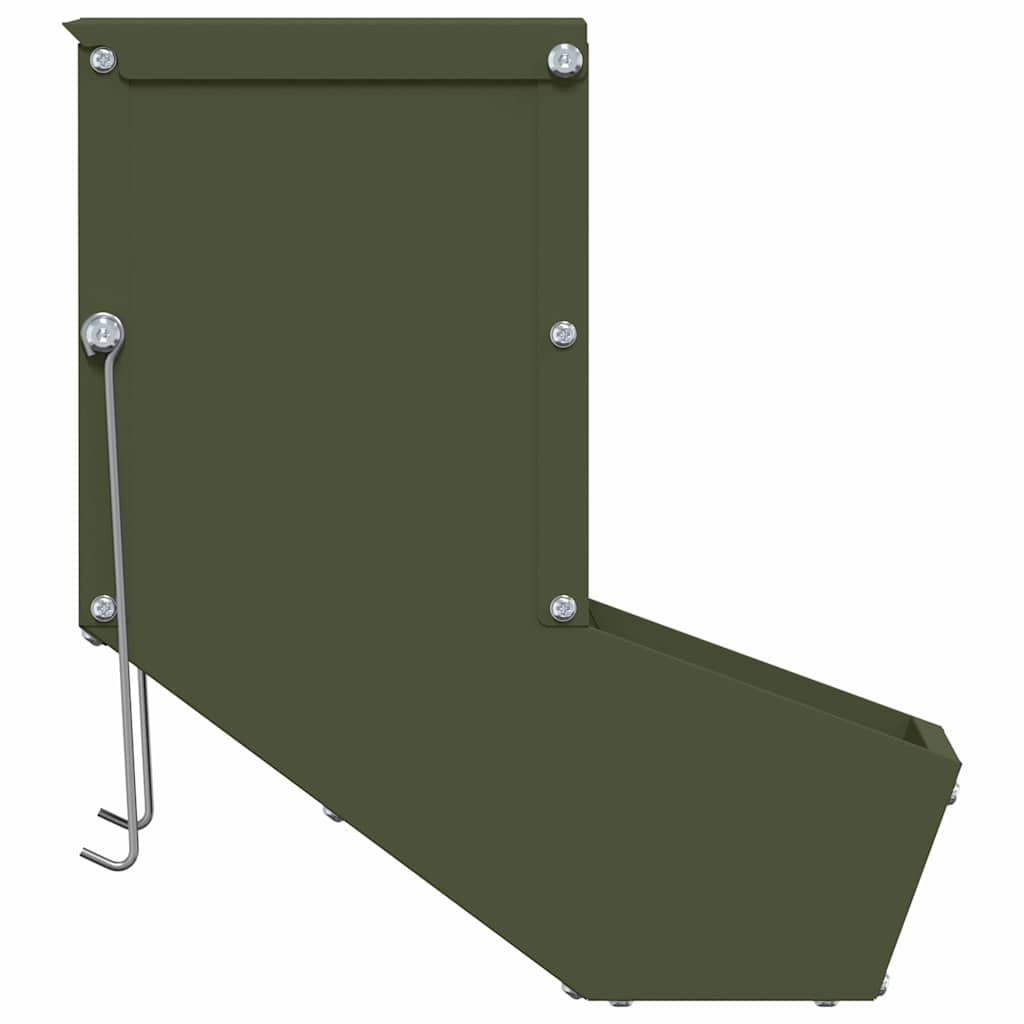 vidaXL Kaninchenfütterer Olive Grün 17,5 x 26 x 28,5 cm - Image 6