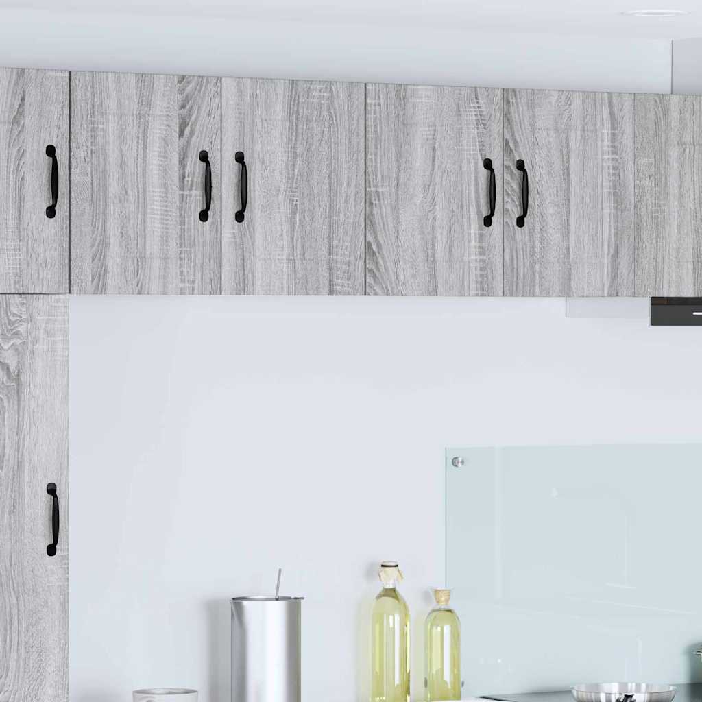 vidaXL Küchenwandschränke mit Tür 2 pcs Graues Sonoma 60 x 31 x 40 cm