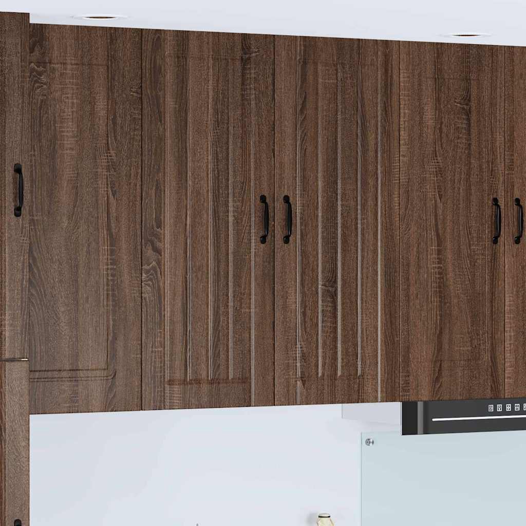 vidaXL Küchenwandschrank mit Regal Braun Eichen-Optik 80 x 31 x 100 cm