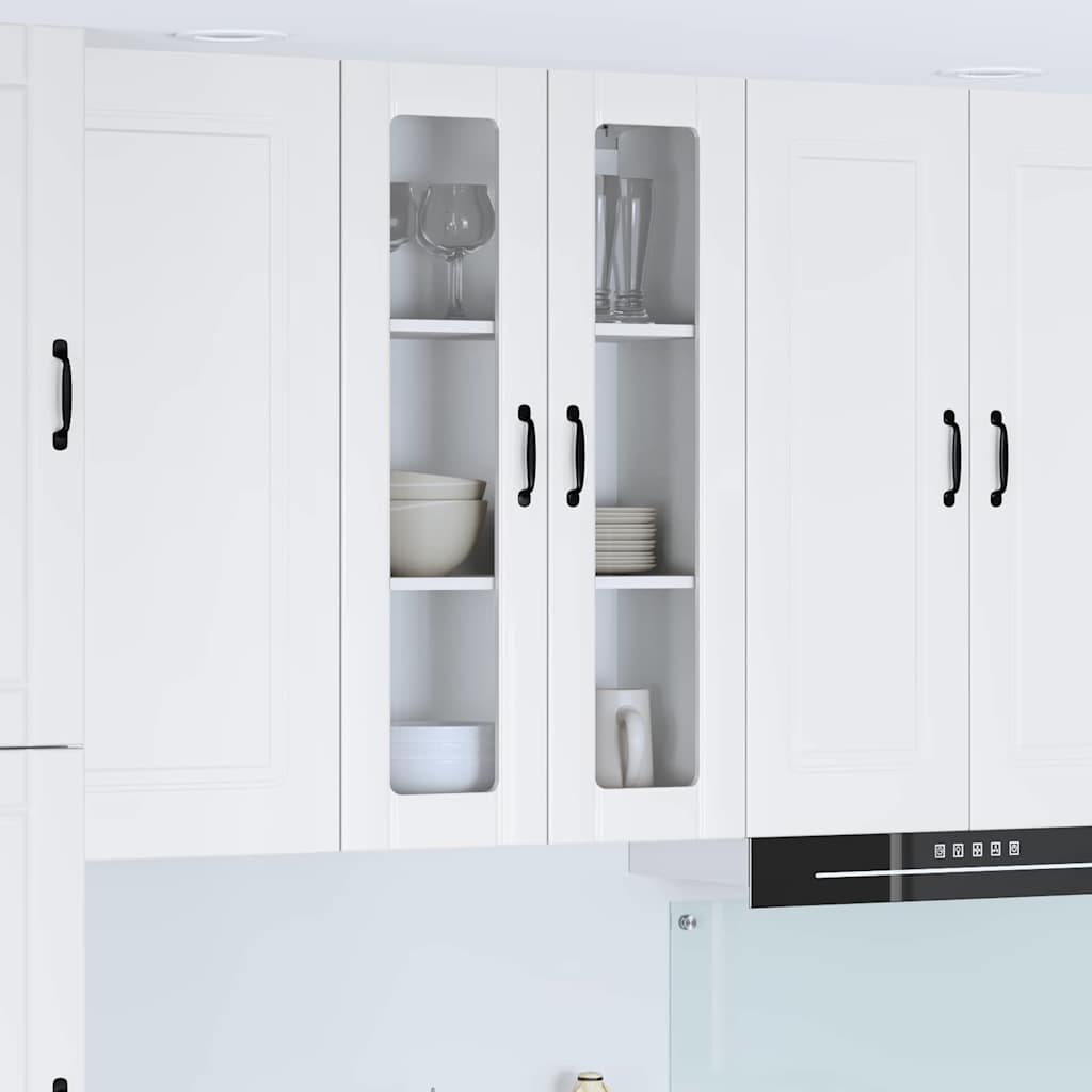 vidaXL Küchenwandschrank Hochglanz Weiß 60 x 31 x 100 cm Holzwerkstoff