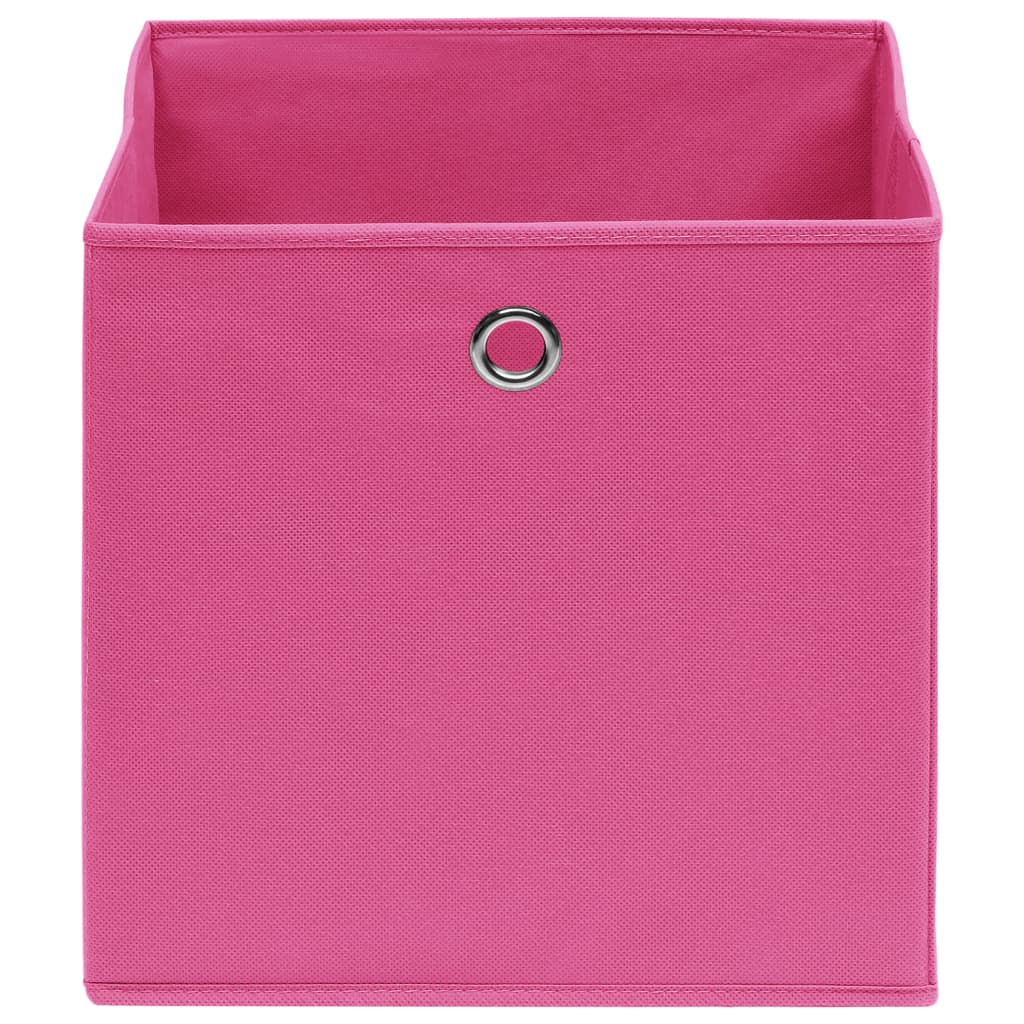 Contenitori 10 Pz In Tessuto Non Tessuto 28x28x28 Cm Rosa - Image 3