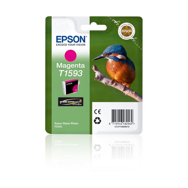 Epson T1593 - 17 Ml - Magenta - Originale - Confezione In Blister