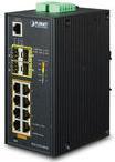 Planet IgS-5225-8p4s - Switch - L2+ - Managed - 8 X 10/100/1000 (poe+) + 4 X Gigabit Sfp - An DiN-Schiene Montierbar, Wandmontierbar - Poe+ (240 W) -