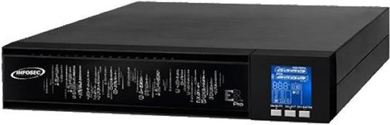 Infosec E3 Pro 1000 Rt Unterbrechungsfreie Stromversorgung (usv) Doppelwandler (online) 1 Kva 900 W 3 AC-Ausgänge (67308)