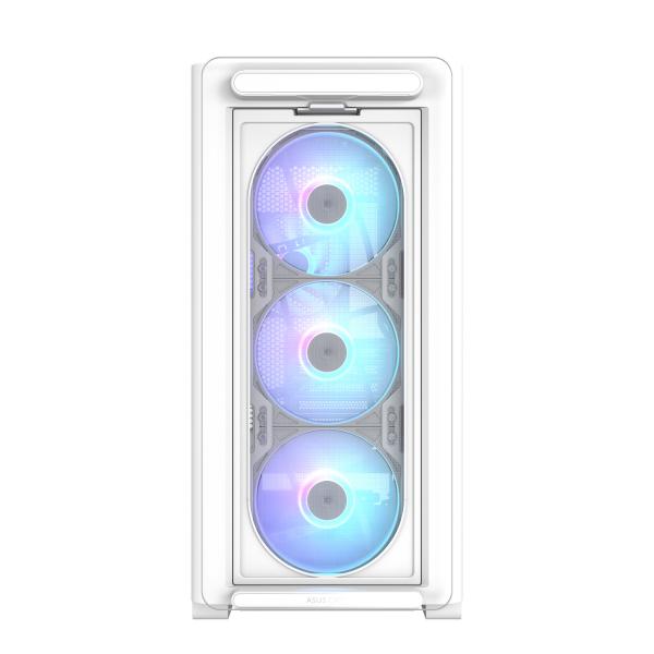 Asus A23 Plus Tg Argb White Bianco (asus A23 Plus Argb Gaming Case W/ Glass Side And Front, Micro Atx, 4x Argb Fans, 380mm Gpu & 360mm Radiator Suppo