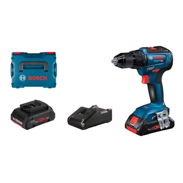 Trapano Avvitatore Bosch Professional Gsr 18V-55 + 2 Batterie 4.0ah Procore L-Boxx