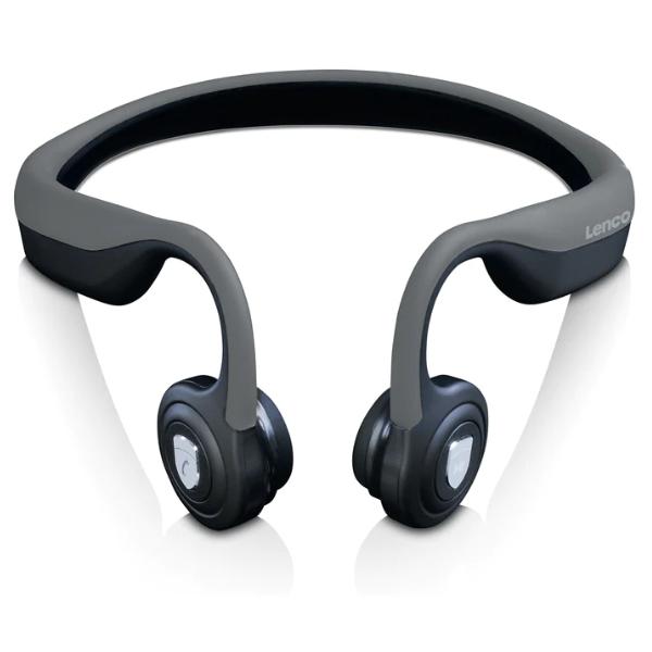 Cuffie Bluetooth A Conduzione Ossea Lenco HbC-200gy - Fino A 8 Ore Di Durata Della Batteria - Impermeabili - Batteria Ricaricabile Integrata