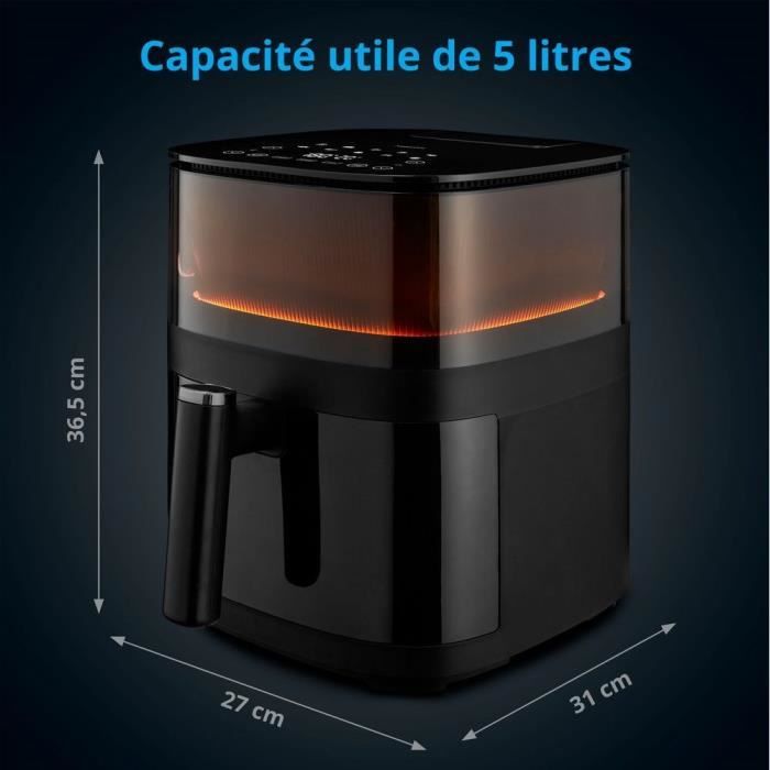Friggitrice Ad Aria Calda Senza Olio - Md 11780 - Temperatura Fino A 230°c - 10 Programmi - 5 L - 1500 Watt - Image 5