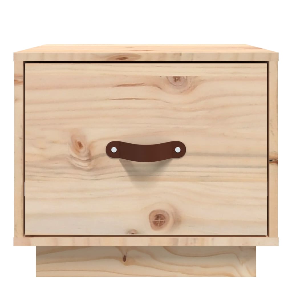 Comodino 40x34x35 Cm In Legno Massello Di Pino - Image 4