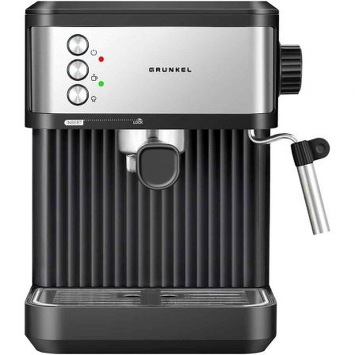 Caffettiera Express A Leva Grunkel CafpressO-20aroma Nero Argento