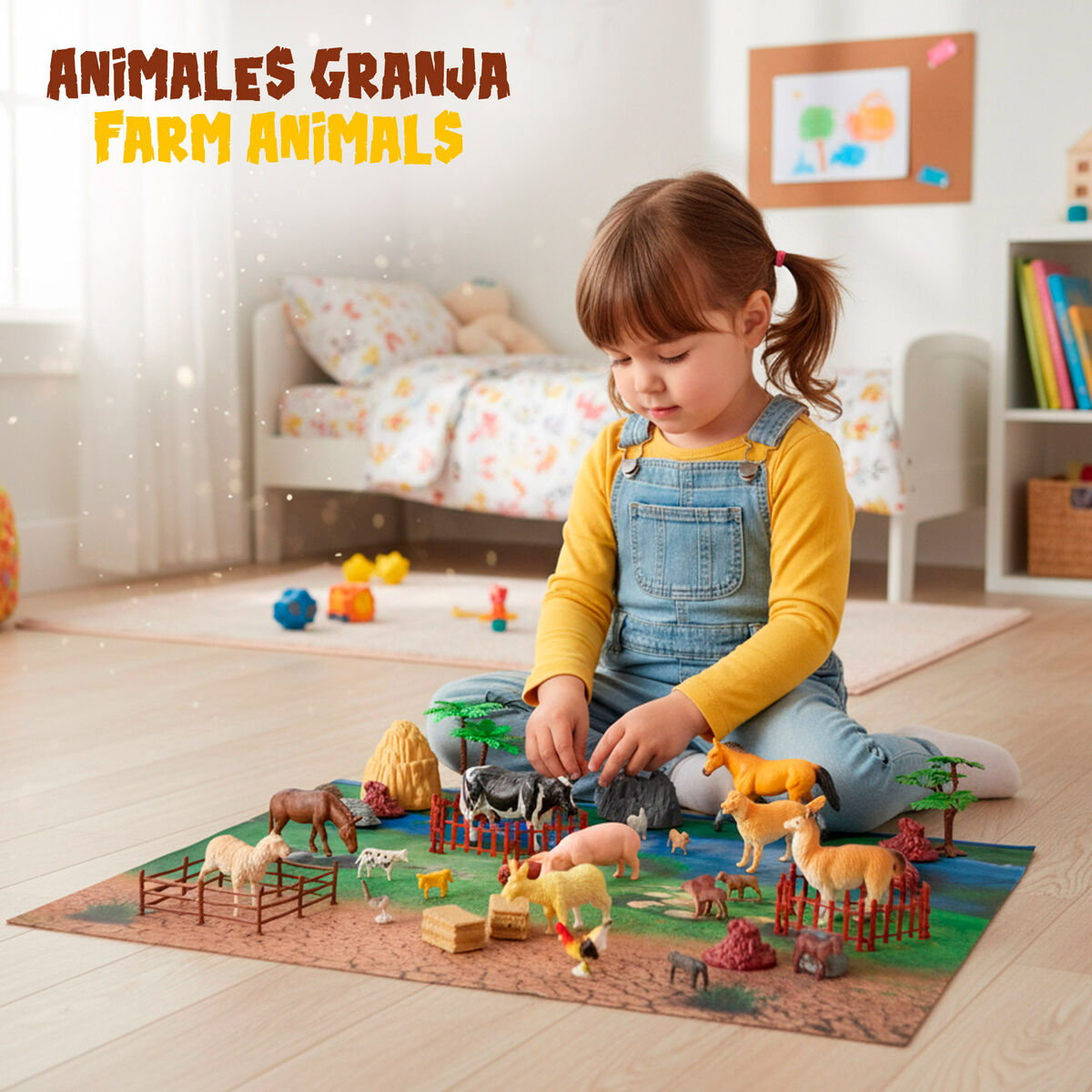 Set Animali Della Fattoria Colorbaby Plastica 16 X 12 X 4 Cm (4 Unità) - Image 3