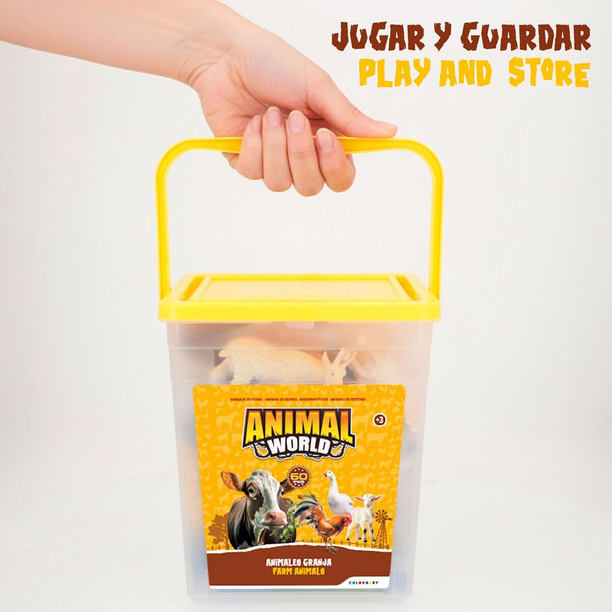 Set Animali Della Fattoria Colorbaby Plastica 16 X 12 X 4 Cm (4 Unità) - Image 6