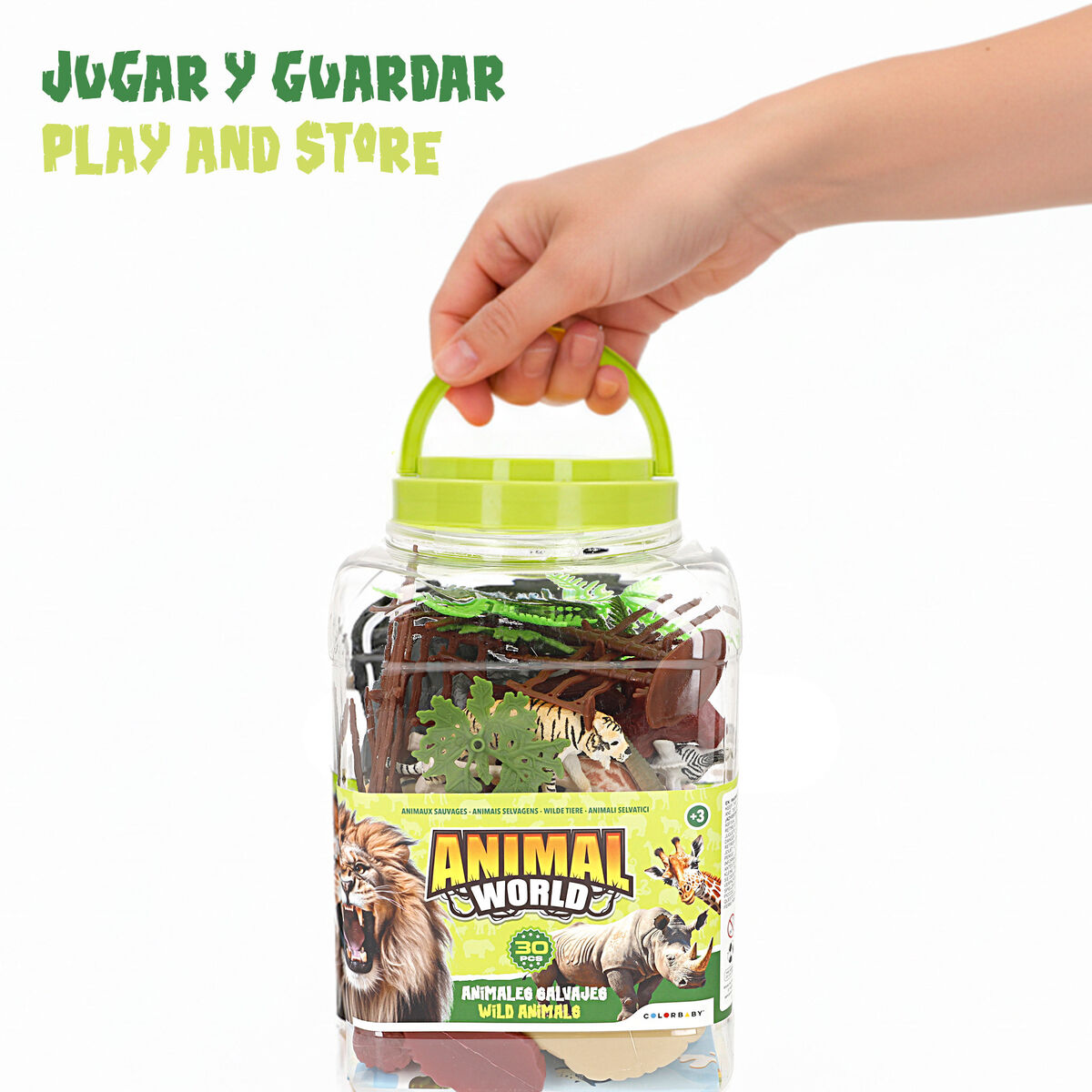 Set Animali Selvaggi Colorbaby Plastica 15 X 10 X 8 Cm (4 Unità) - Image 6