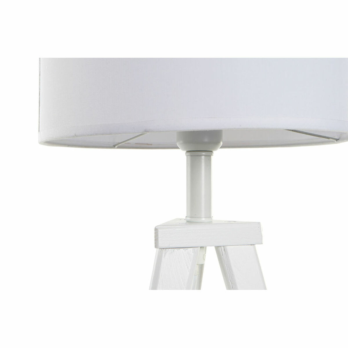 Lampada Da Tavolo Dkd Home Decor 8424001807918 Legno Bianco 220 V 50 W 30 X 30 X 72 cm - Image 3