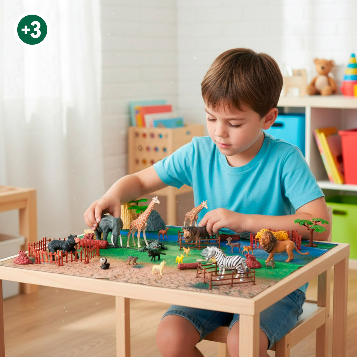 Set Animali Selvaggi Colorbaby Plastica 13 X 12 X 5 Cm (4 Unità) - Image 5