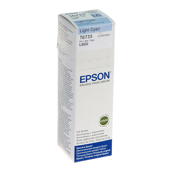 Epson T6735 - 70 Ml - Ciano Chiaro - Originale - Ricarica Inchiostro