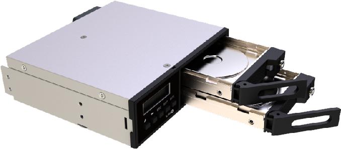 Icy Box Raidon Intank Ir2022 - Internes RaiD-Gehäuse Mit Datenanzeige, Netzanzeige, Tastensperre, LcD-Anzeige, Lüfter - 2.5" (6.4 Cm) - 2 Sender/kana