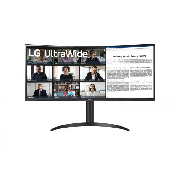 Lg Monitor Curvo 34" Led Va 100hz 21:9 3440 X 1440 5ms 300 Cdm, , Reg Altezza, UsB-C Dock, Dp/hdmi