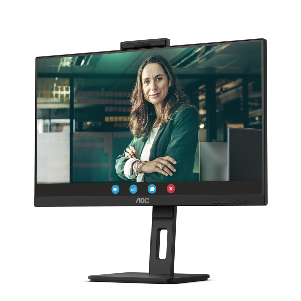 Aoc Monitor 23,8 Led Ips Fhd 16:9 4ms 300 Cdm, Webcam, Pivot, Dp/hdmi, Multimediale - Image 4