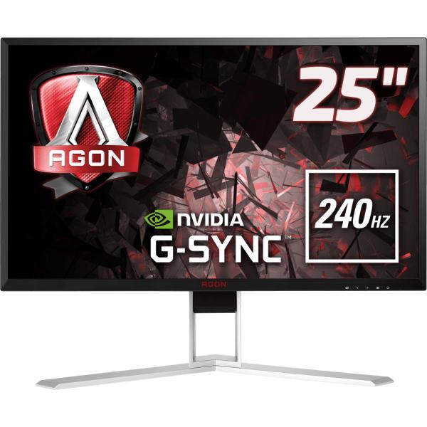 Aoc Agon 1 Ag251fg Monitor Pc 62,2 Cm [24.5] 1920 X 1080 Pixel Full Hd Led Nero, Rosso (aoc 24.5 Tn Monitor Ag251fg G-Sync)