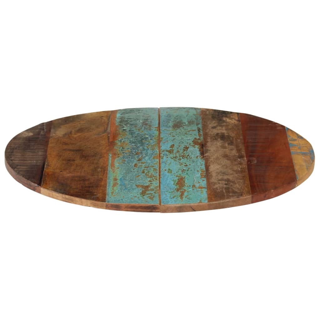 Piano Tavolo Rotondo 60 Cm 15-16 Mm In Legno Di Recupero - Image 3
