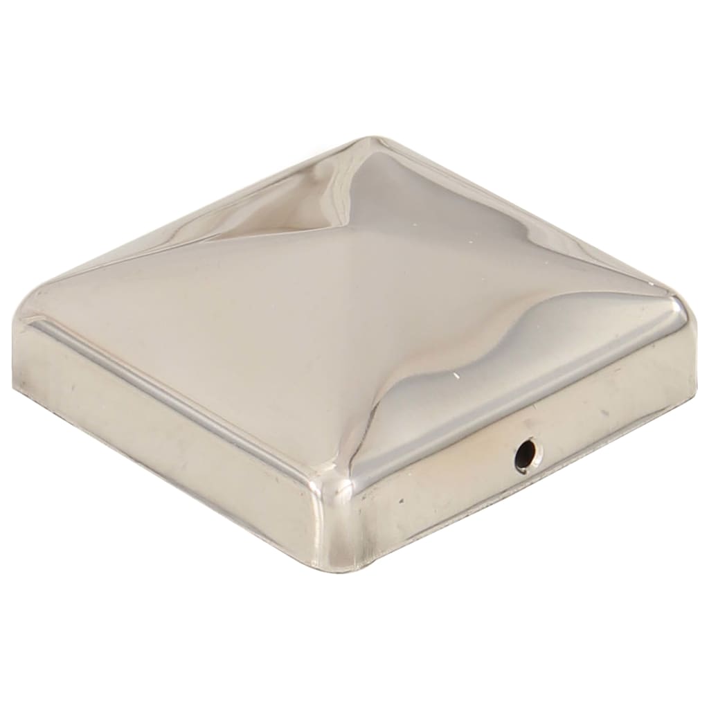 Tappi Per Pali A Piramide 6 Pz In Acciaio Inox 71x71 mm