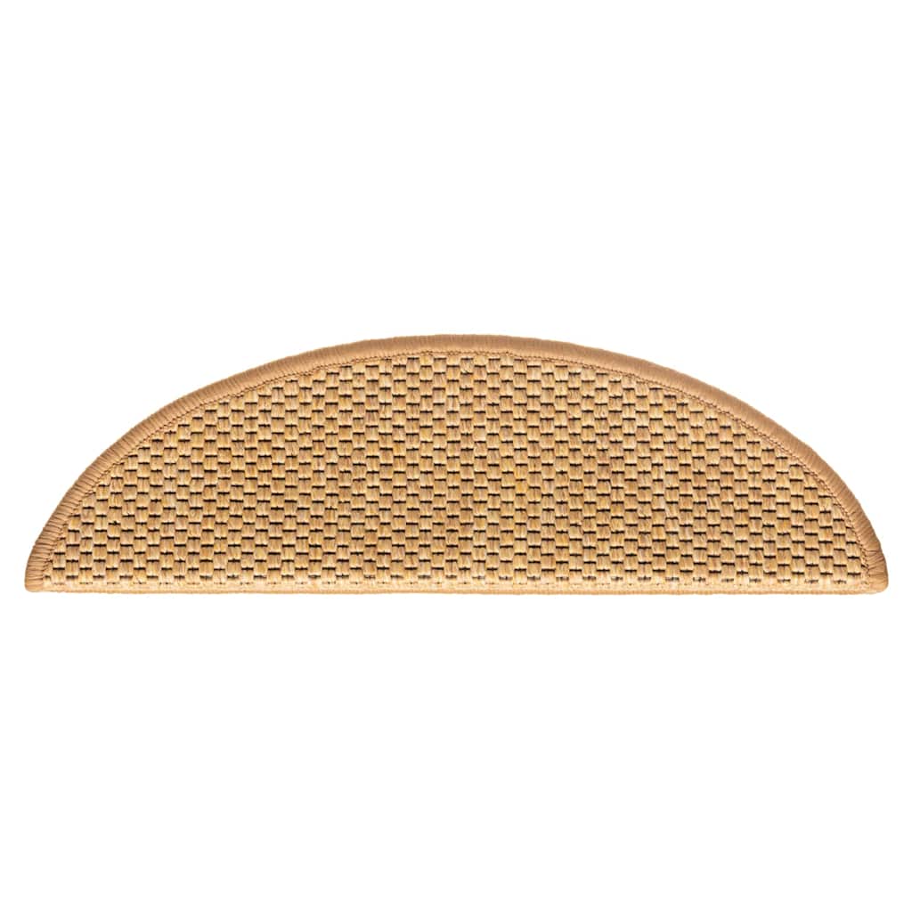 Tappeti Autoadesivi Scale Aspetto Sisal 30 Pz 56x17x3 Cm Sisal - Image 4