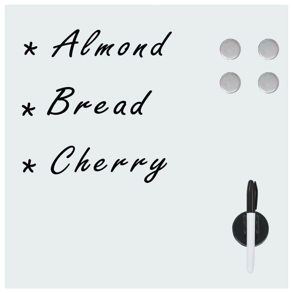 Lavagna Magnetica A Parete In Vetro 60x60 cm