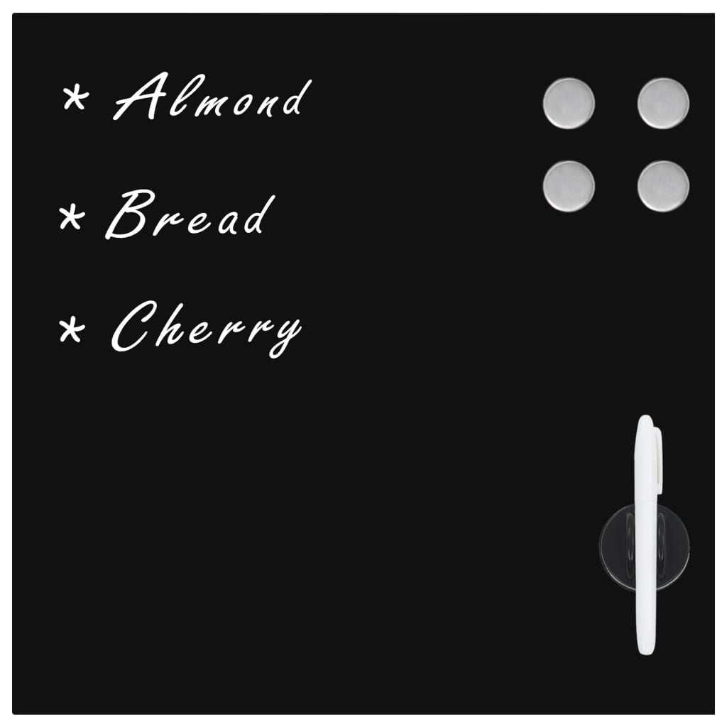 Lavagna Magnetica A Parete In Vetro 40x40 cm