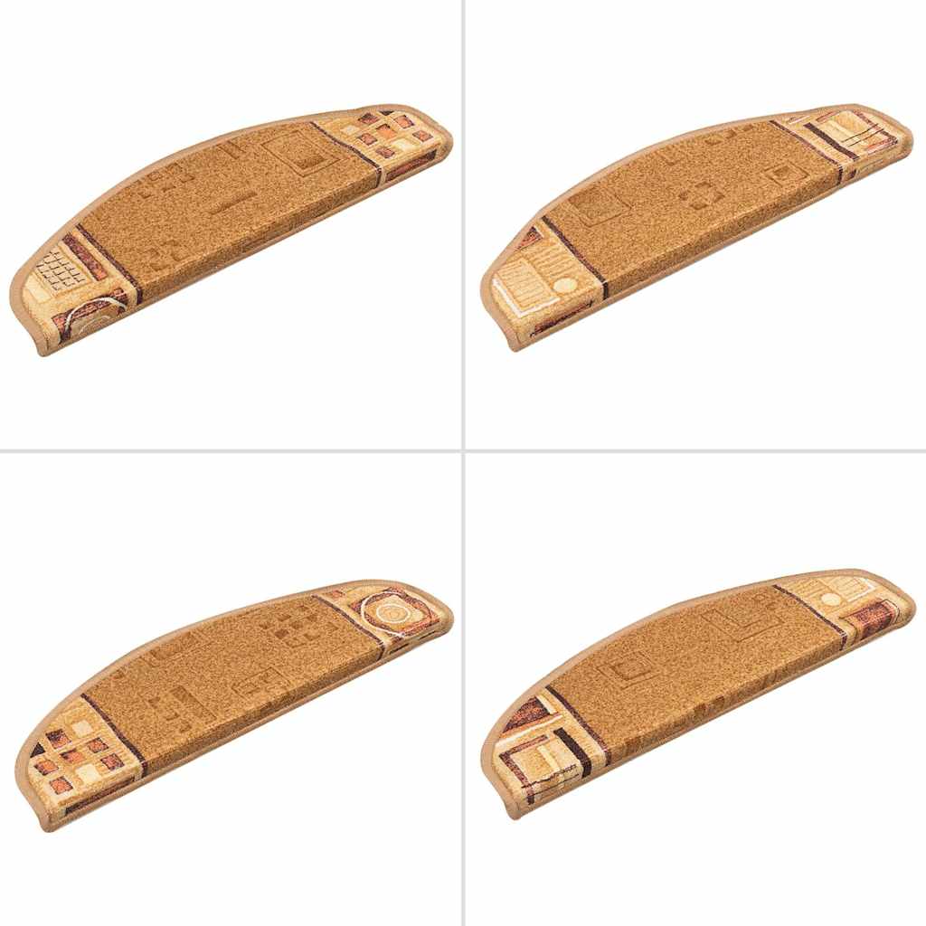 Tappetini Per Scale Autoadesivi 5 Pz 65x21x4 Cm Beige - Image 5