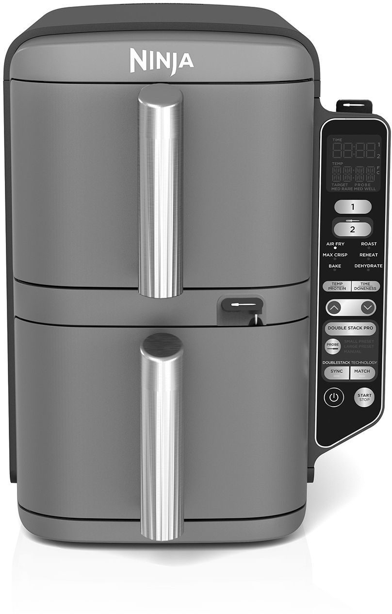 Friggitrice Ad Aria Ninja - Doppia Pila Xl Sl451eu - Capacità 9,5 L - 6 Programmi Di Cottura - Sonda Di Temperatura - 2470 W