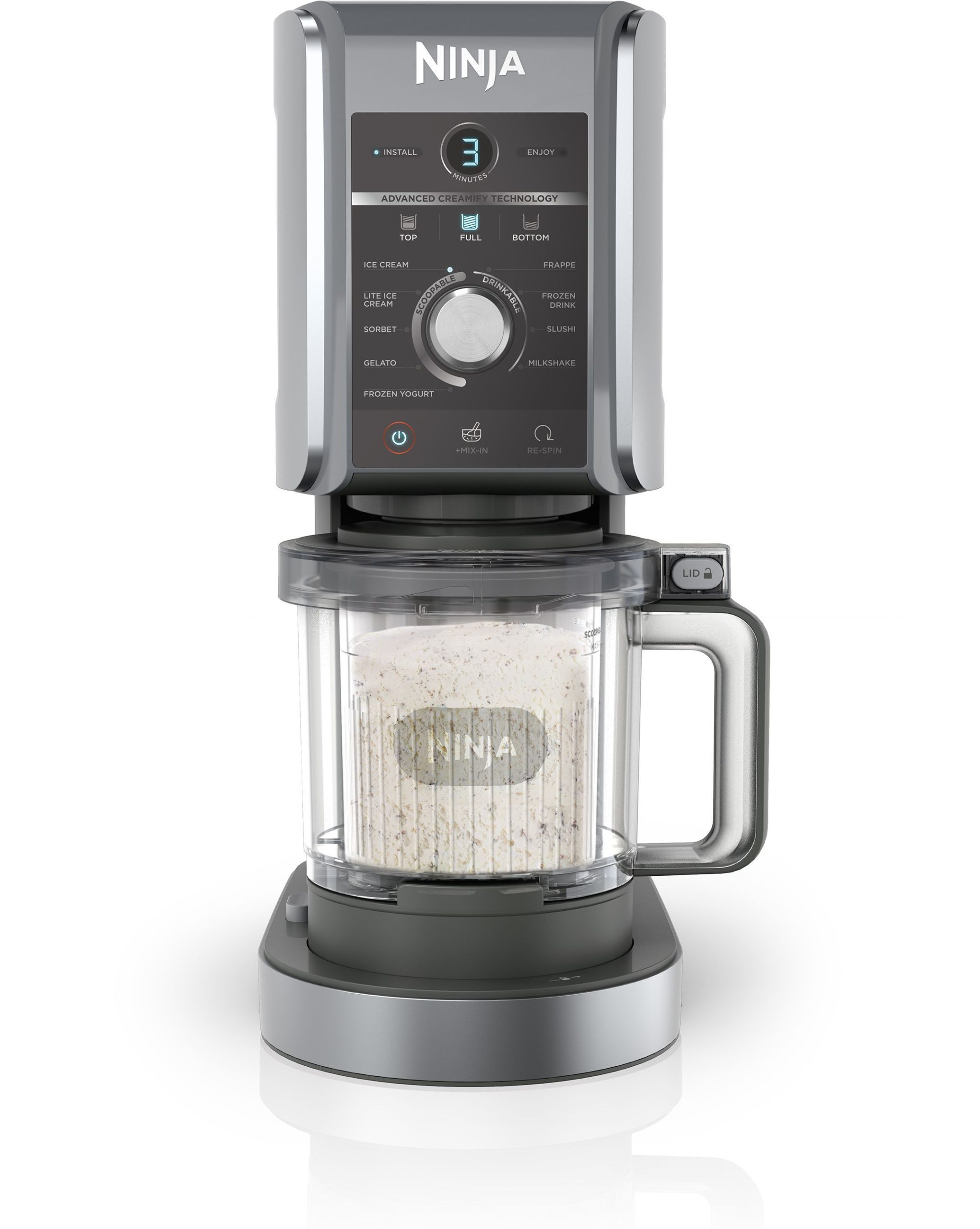 Gelatiera Ninja - Creami Deluxe Nc502eu - 2 Vaschette Da 709 Ml Incluse - 10 Programmi