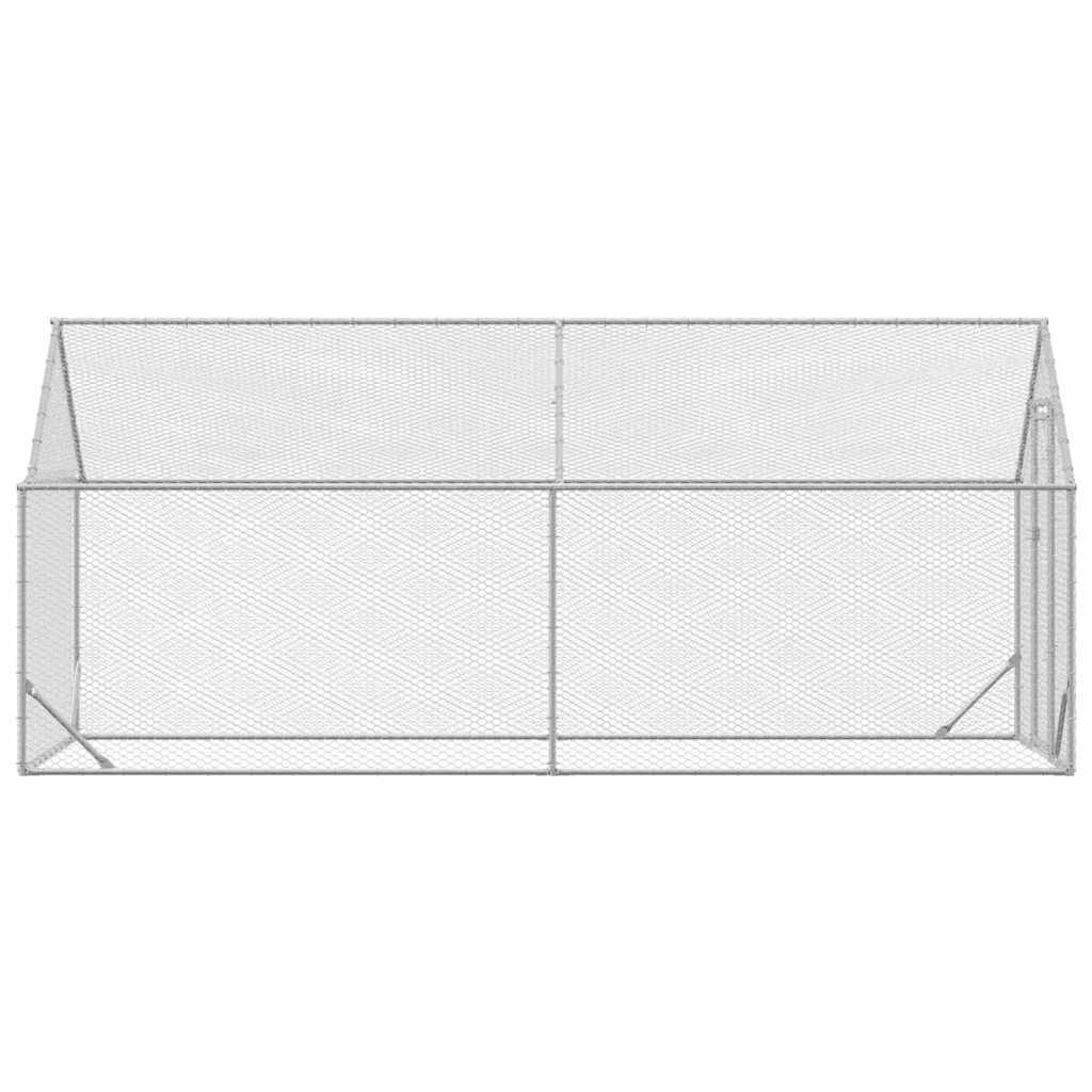 Gabbia Per Polli Argento 400x170x177cm Acciaio Zincato - Image 5