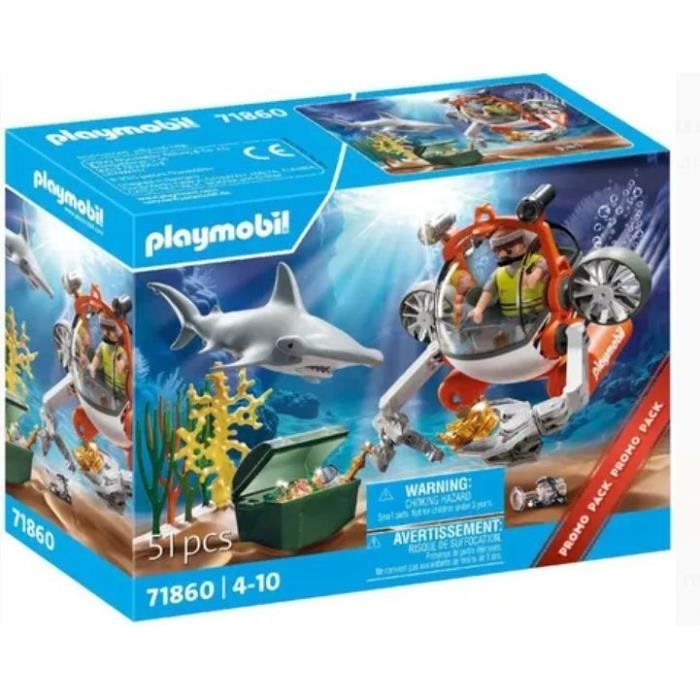 Playmobil 71860 Caccia Al Tesoro Con Sottomarino, Confezioni Promozionali