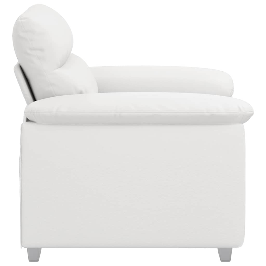 Poltrona Bianca 60 Cm In Similpelle - Image 4