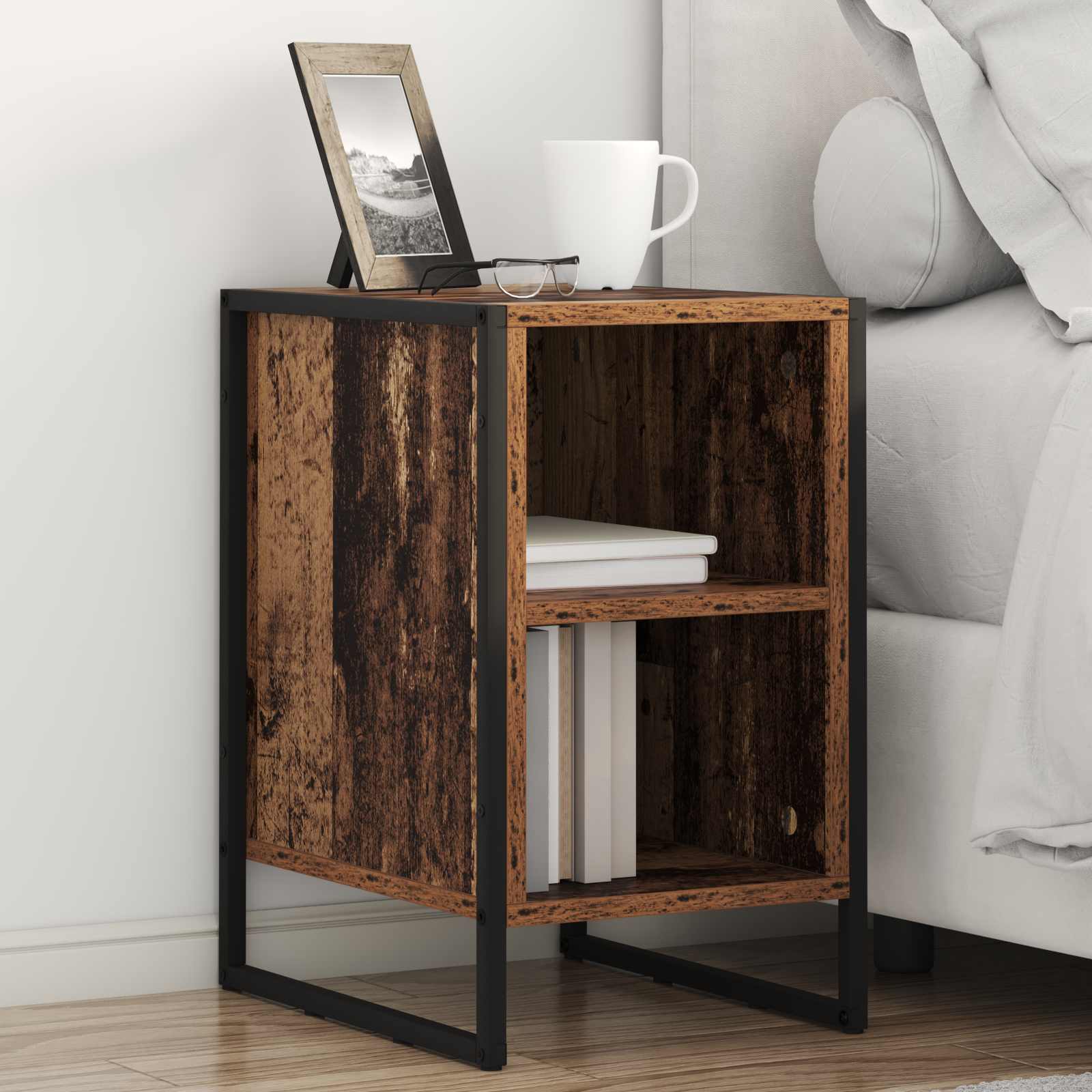 Comodino 2 Pcs Legno Vecchio 39.5 X 30 X 50 cm
