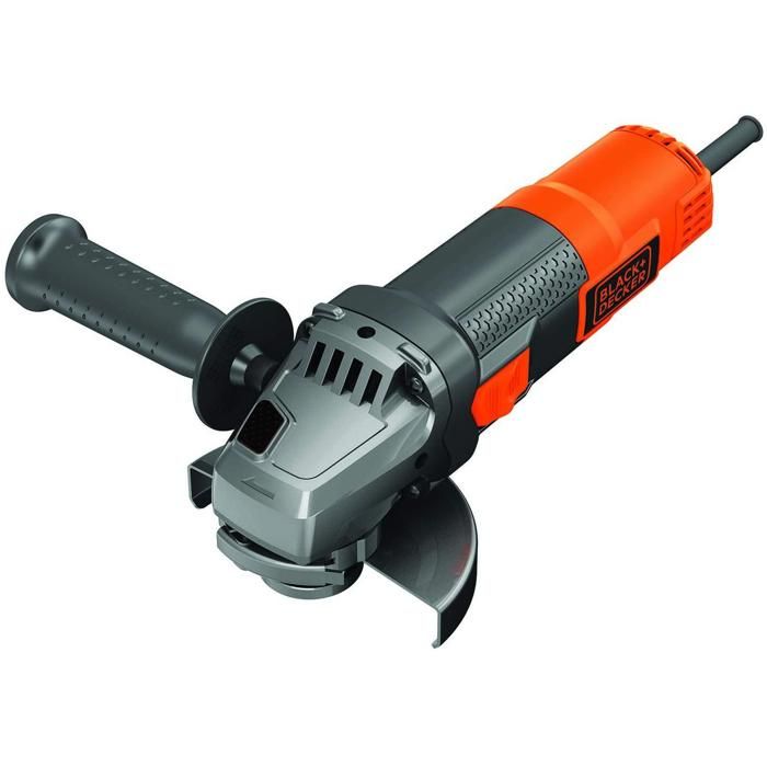 Smerigliatrice Angolare Black+decker Beg120 - 115 Mm 800 W - Interruttore Di Blocco E Avviamento Graduale