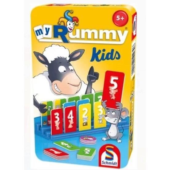 Myrummy Kids - Giochi Da Tavolo - Schmidt Spiele - Introduci I Bambini Al Rummy Con Questa Versione Adattata E Colorata!