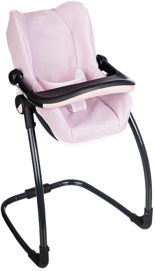 Smoby - MaxI-Cosi - Seggiolino Auto Rosa + Seggiolone - 3 In 1 - Per Bambole - Dai 3 Anni In su
