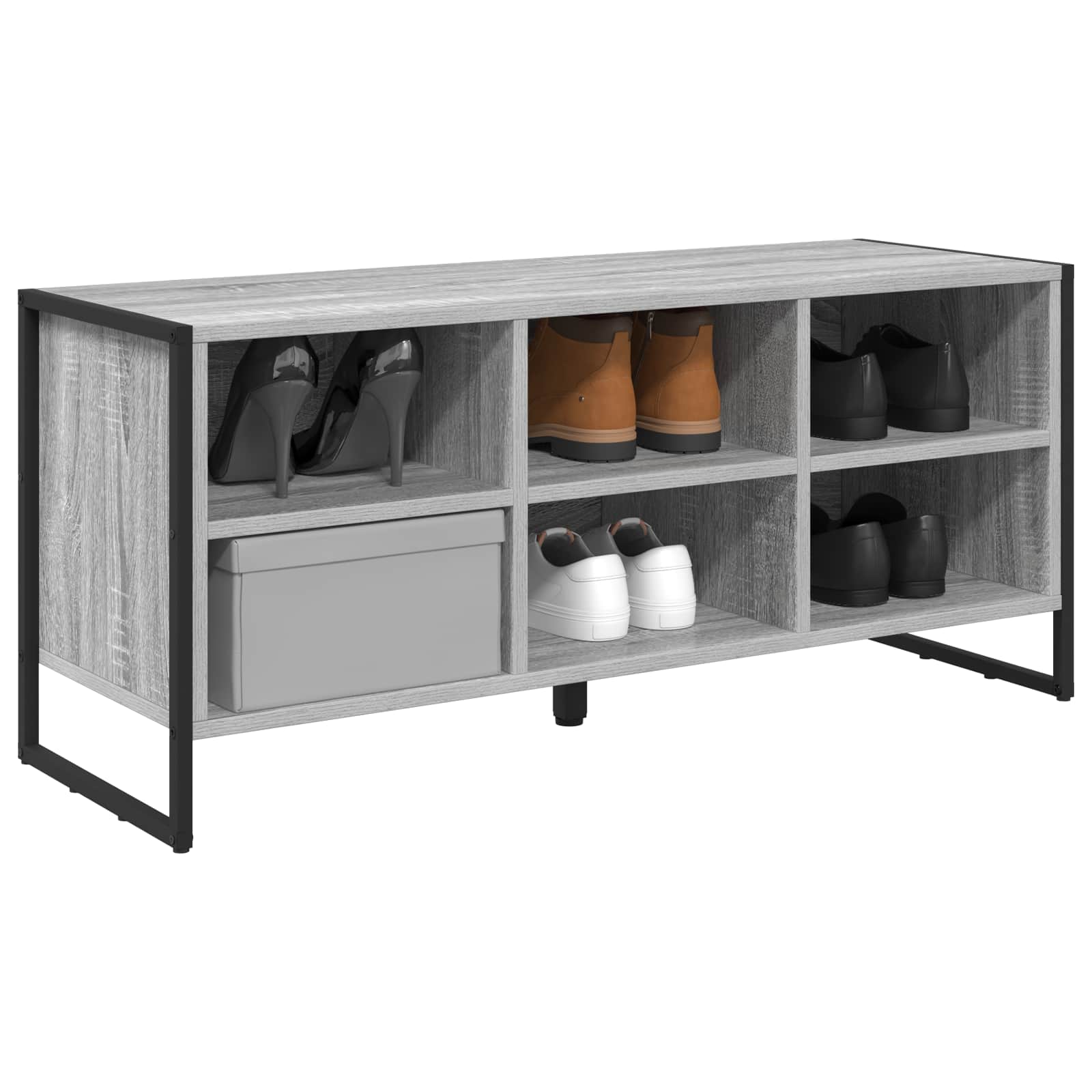 Mobile Per Scarpe Grigio Sonoma 60 X 35 X 44 cm - Image 3