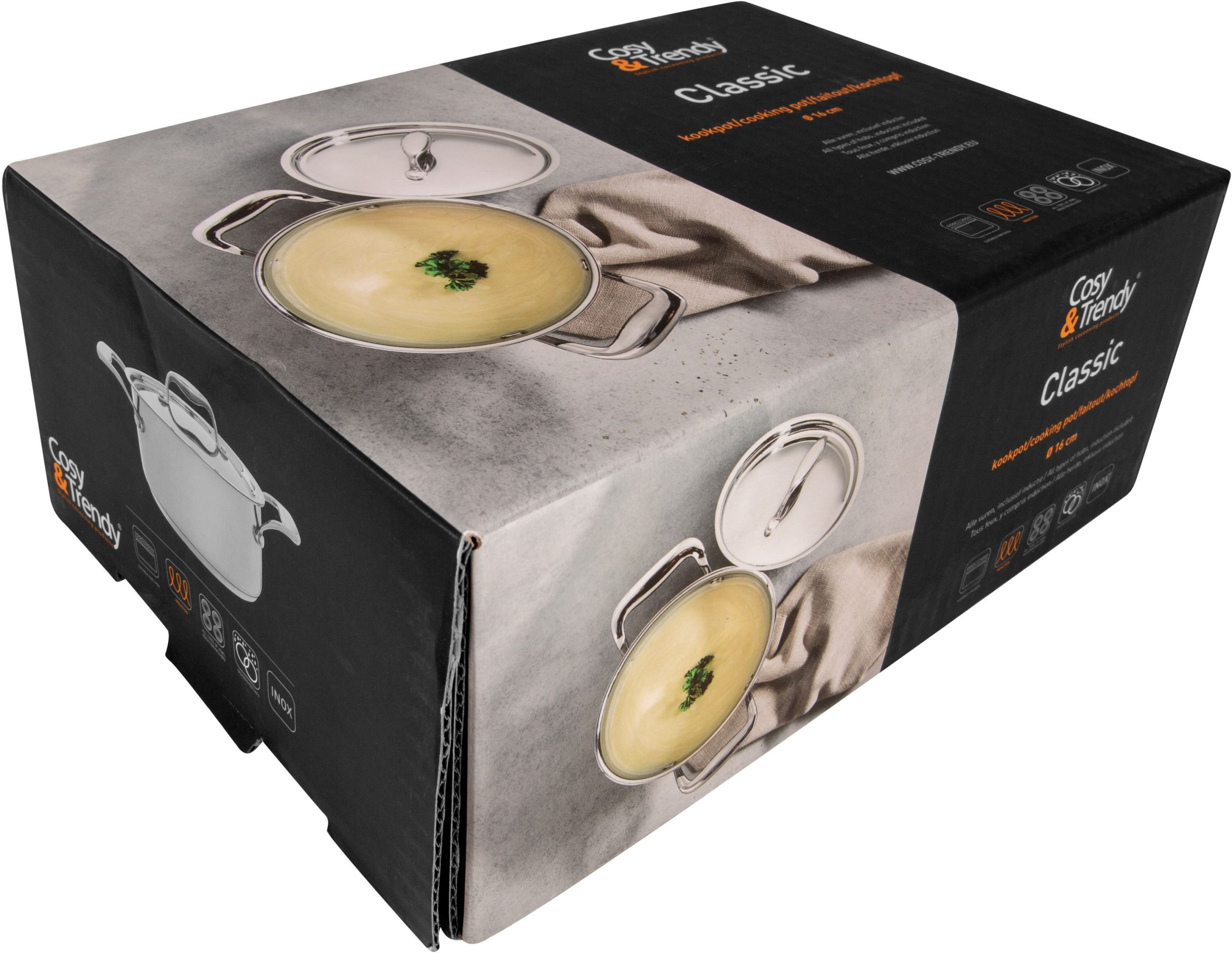 Casseruola - Cosy & Trendy - Classic - Acciaio Inox - Ø16 Cm - 1,61 L - Adatta A Tutti I Piani Cottura, Inclusa L'induzione